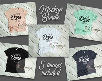 bella canvas mockup bundle