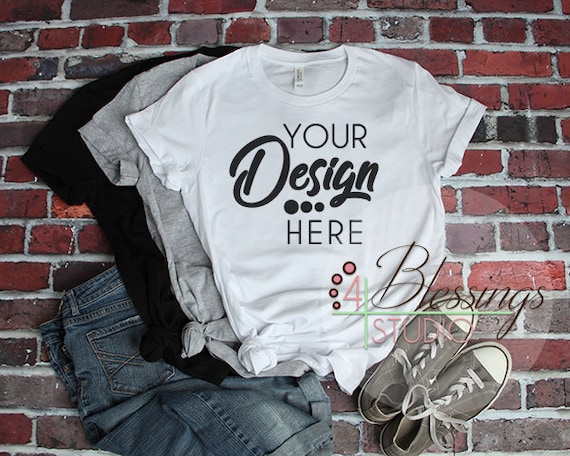 Download Free Bella Canvas Mockup T Shirt Mockup Unisex Bella Canvas Psd