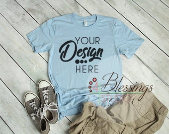 Download Baby Blue T Shirt Bella Canvas Mockup 3001 Baby Blue Unisex Shirt T Shirt Flat Shirt Mockup Shirt Flat Lay Mens Shirt Mockup Printful Mockup All Free Mockups PSD Mockup Templates