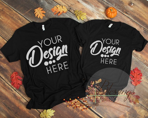 Download Fall Mens Womens Couple T-Shirt Bella Canvas 3001 Unisex ...