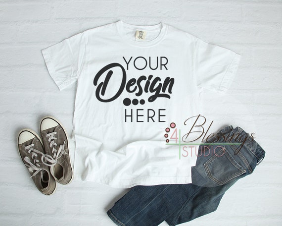 Download Free Comfort Colors T-Shirt Mockup 1717 Unisex Shirt ...