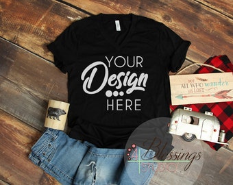 Bella Canvas 3650 Mockup Royal Blue Acid Wash Unisex T Shirt Etsy