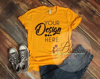 Ash Tshirt Bella Canvas Mockup 3001 Ash Unisex Shirt Ash T Etsy
