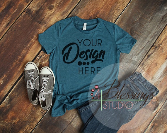 Download Free Bella Canvas Mockup 6004 Womens T-Shirt Mockup Heather Deep (PSD) - All free Mockups ...