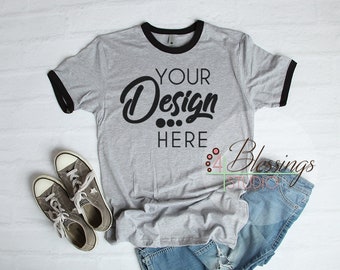 Ringer Shirt Mockup Etsy