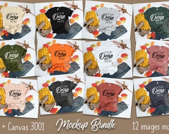 Download Fall Mockup Bundle Bella Canvas Mockup Bundle T Shirt Fall Flay Lay 12 Image Tshirt Bella Canvas 3001 Unisex Shirt Flat Lay Thanksgiving 100 Logo Psd Vector Mockup Templates PSD Mockup Templates