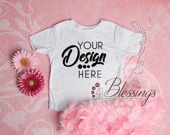 Download Blank White Girls T Shirt Mockup Girls Shirt Mock Up Blank Toddler Mockup Baby Shirt Flat Lay Pink Background Girls Shirt Mockup Toddler New Design Mockups Free Downloads Logo PSD Mockup Templates