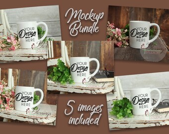 Flowers Mug Mockup Etsy