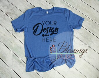 Download Heather True Royal Blue T Shirt Bella Canvas Mockup 3001 Royal Unisex Shirt Tshirt Flat Shirt Mockup Shirt Flat Mens Shirt Mockup Printful Mockups Templates PSD Mockup Templates