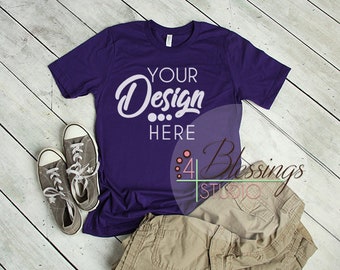 Download Team Purple Tshirt Bella Canvas Mockup 3001 Team Purple Unisex Shirt T Shirt Flat Shirt Mockup Shirt Flat Lay Wood Printful Shirt Mockup Best Free Photoshop Psd T Shirt Mockup Templates PSD Mockup Templates