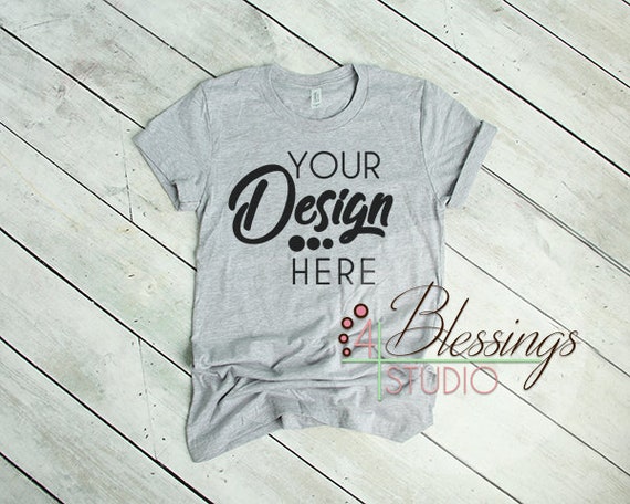 Light Gray Heather Bella Canvas Mockup 3001 Unisex Heather Light Gray Heather Bella Canvas Mockup 3001 Unisex Heather