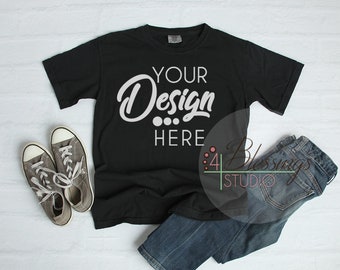 Comfort Colors Tshirt Mockup 1717 Unisex Shirt Mockup Black Shirt