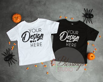 Halloween Mockup White Black Toddler Childrens T Shirt Fall Flat Lay Kids Shirt Blank Baby Shirt Flat Lay Rabbit Skins Mockup Boys Shirt 100 Mockup Pictures Hq Download Free Images