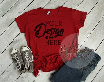 Anvil Red Mockup Etsy