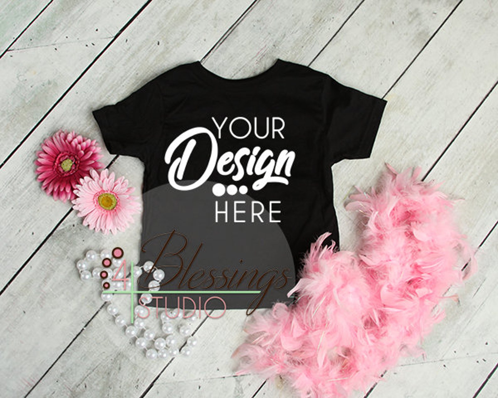 Blank Black Girls T Shirt Mockup Girls Shirt Mockup Blank Etsy
