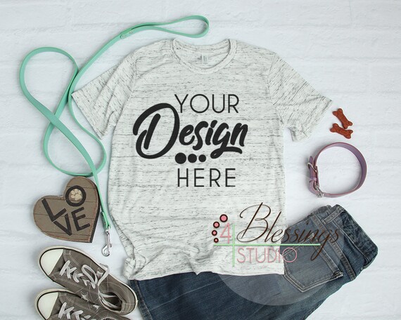 Dog Shirt Mockup Bella Canvas Mockup White Tshirt Mockup Bella Etsy