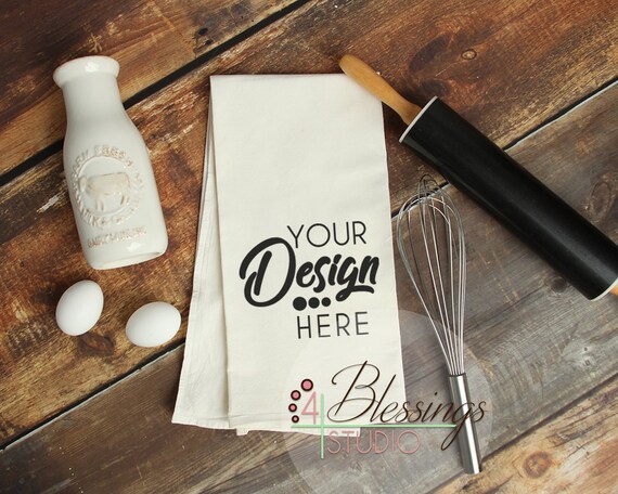 Kitchen Towel Mockup Flour Sack Towels Mockup Tea Towel Etsy