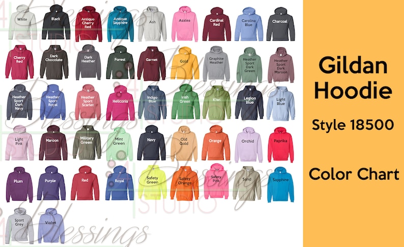 gildan dryblend hoodie size chart