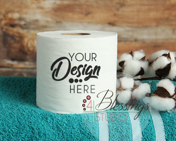 Download Toilet Paper Mockup Blank Toilet Paper Roll Product Etsy