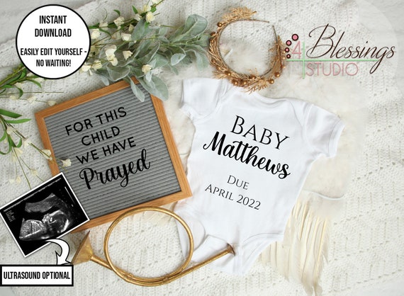 Worth The Wait For This Child I have Prayed Christian Baby Bodysuit Worth The Wait For This Child I have Prayed Christian Baby Bodysuit