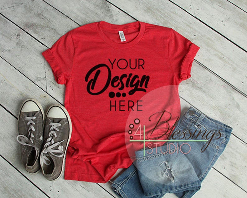 Download Bella Canvas Mockup Bundle T Shirt Mockup Bundle 5 images ...