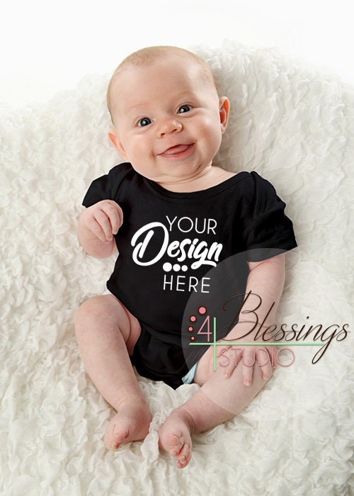 Body negro para bebe Etsy Espana