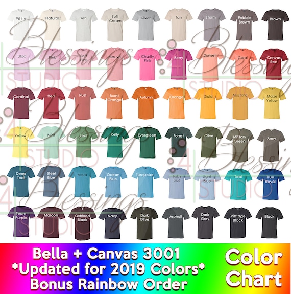 Every Color Chart