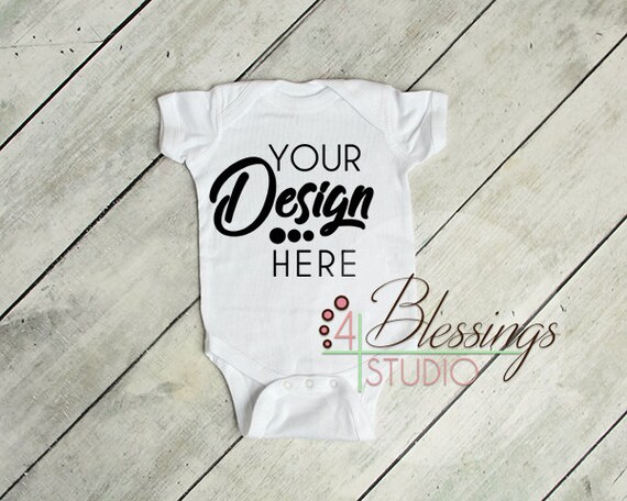 Blank Bodysuit Mockup Blank White Baby Bodysuit Shirt Mockup Etsy