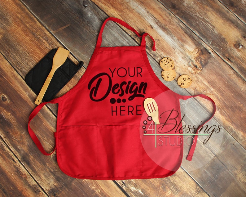 Download Apron Mockup Blank Apron Template Red Apron Mock Up Chef ...