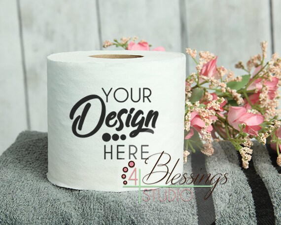 Download Toilet Paper Mockup Blank Toilet Paper Roll Product Etsy