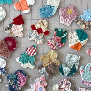 Rare Vintage Quilt Christmas Cutouts, Holiday Craft Supplies