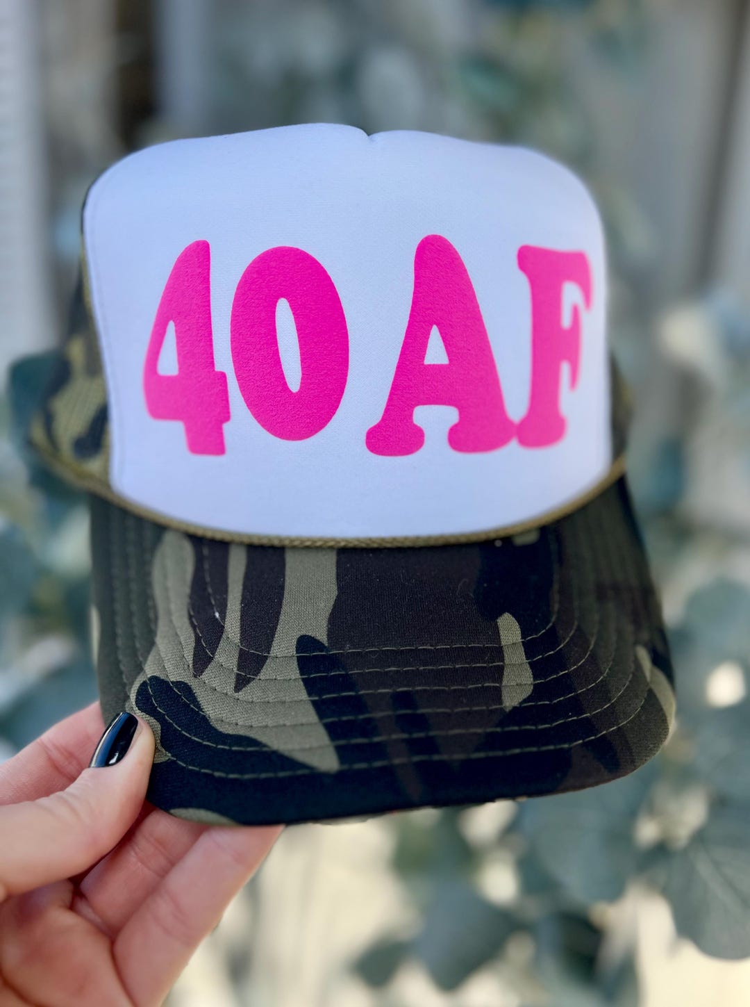 40 AF Trucker Hat, 40th Birthday, Birthday Trip - Etsy
