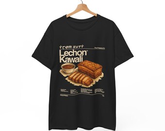 Filipinas, Regalo de Navidad, Camisetas gráficas, Camisa gastronómica filipina Lechon Kawali: Orgullo de Pilipinas