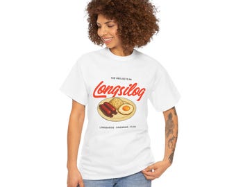 Longsilog illustration T-Shirt | Filipino breakfast, Longganisa Sausage egg rice design