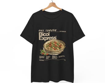 Filipinas, Regalo de Navidad, Camisetas con gráficos, Camiseta Bicol Express: Camiseta gastronómica de cocina filipina