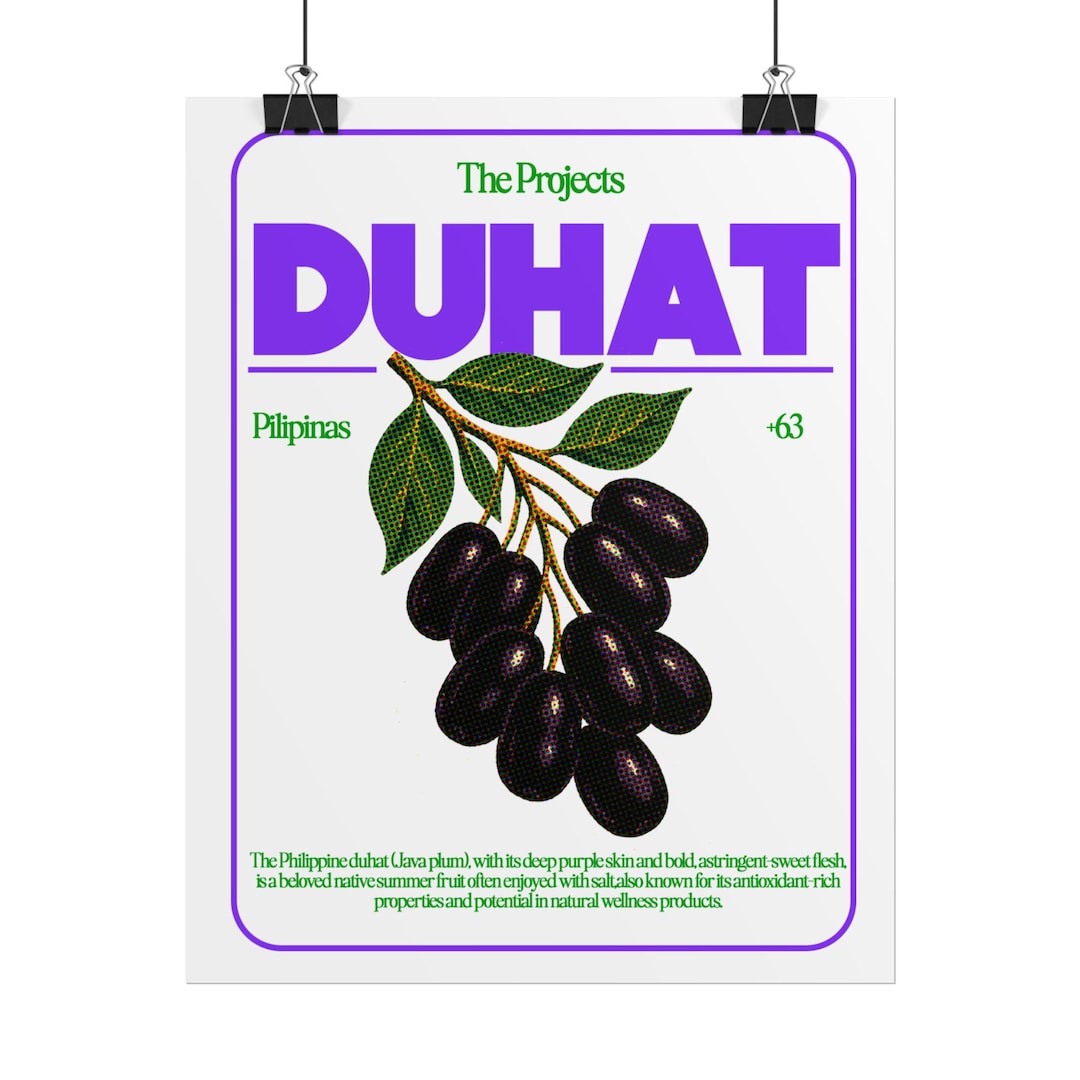 Duhat Color Duhat Fruit Poster Rolled Posters | Jamun Botanical Illustration ...