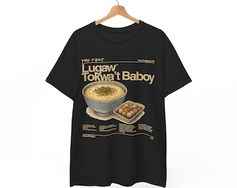Filipinas, regalo de Navidad, camisetas gráficas, camisa Lugaw Tokwat Baboy: camiseta gastronómica de cocina filipina