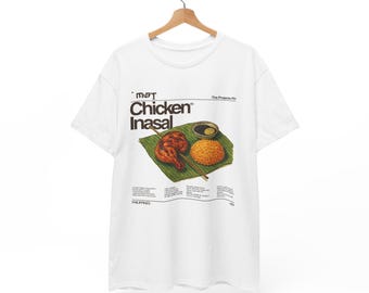 Filipinas, Regalo de Navidad, Camisetas con gráficos, Camiseta de pollo inasal: Camiseta unisex de comida filipina