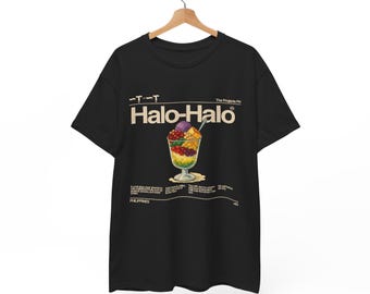 Filipinas, Regalo de Navidad, Camisetas con gráficos, Camiseta Halo-Halo: Postre filipino, Camiseta gastronómica filipina