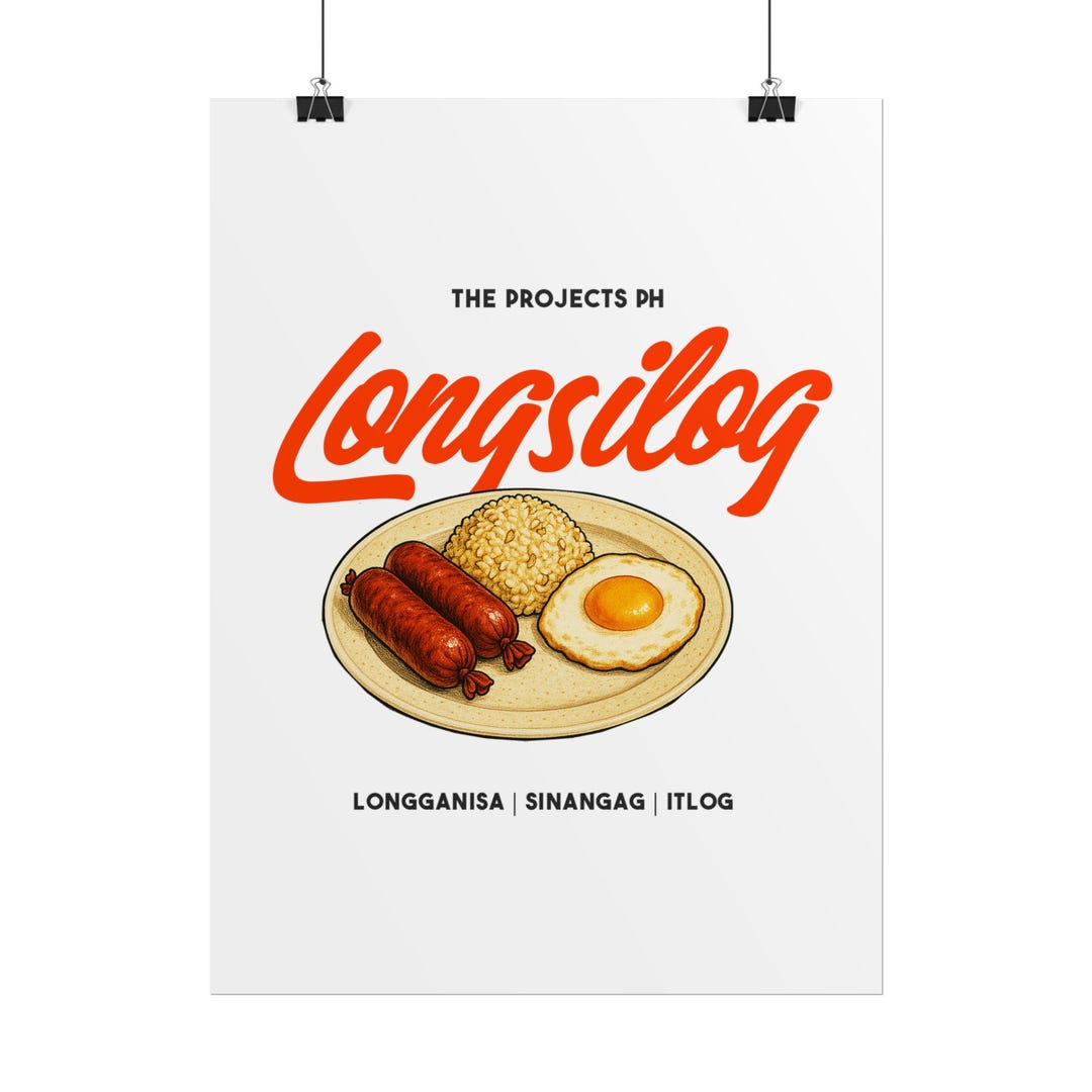 Longsilog Sticker Longsilog Breakfast Poster | Rolled Poster, Filipino Longganisa ...