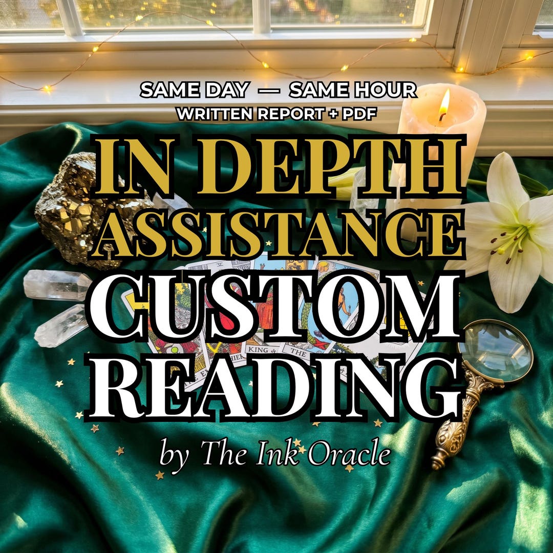 In Depth Assistance Tarot Reading, Custom Psychic Reading, Complex ...