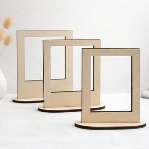 Polaroid Holzrahmen | Instax Mini und Square | personalisiert | Magnetbilderrahmen oder mit Standfuß | Geschenkidee Freundin Mama Familie