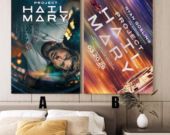 Project Hail Mary (2026) Movie poster,Frameless canvas posters,Vintage posters,Holiday gift,Room decorations,Christmas gifts