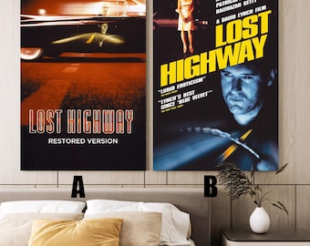 L'autoroute perdue (1997), affiches de film sans cadre, affiches vintage, affiches personnalisées, cadeau de vacances, décoration de chambre, cadeaux de Noël