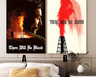 There Will Be Blood (2007) Movie poster,Frameless canvas posters,Vintage posters,Holiday gift,Room decorations,Christmas gifts