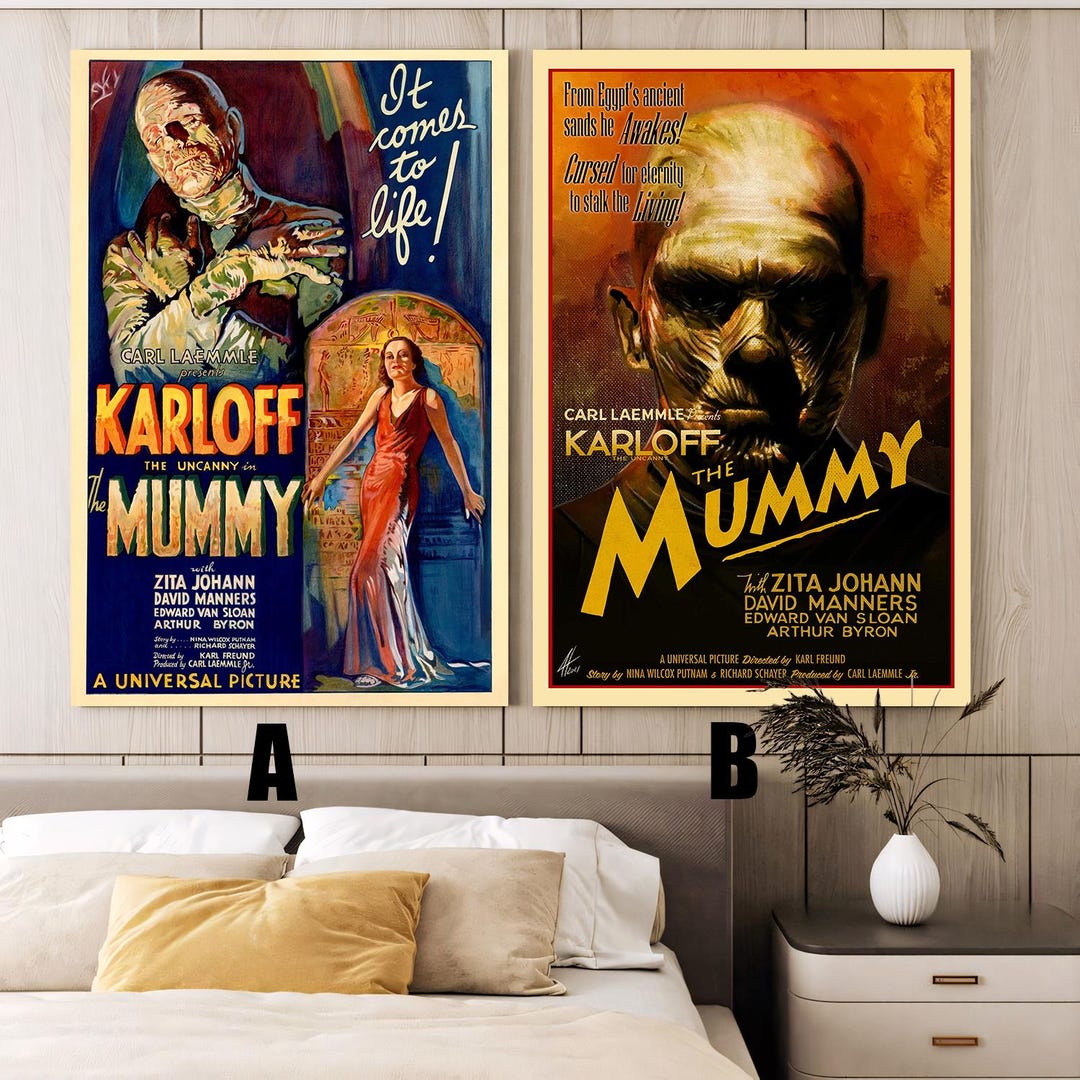 The Mummy (1932) Movie Poster,frameless Canvas Posters,vintage Posters ...