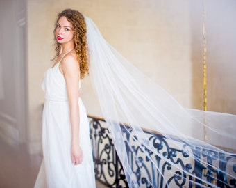 Chapel Length Wedding Veil Handmade Wedding Veil
