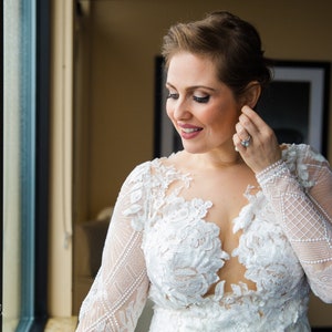 Natalie: Lace Wedding Gown with Sleeves