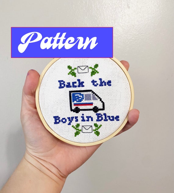 Download Post Office Cross Stitch - Back the Boys in Blue