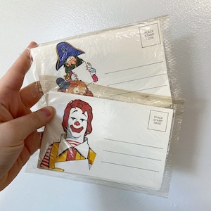 Vintage 1974 McDonaldland Stationary Sets | Ronald McDonald, Officer Big Mac, Captain Crook | Unopened Complete Collectible | Ready to Ship